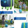 imageNautica Kids Luggage  18quot Airline Approved Rolling Hardside Upright Carryon Suitcase with Wheels Pastel ShellSubmarine Journey  5pc School Set