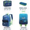 imageNautica Kids Luggage  18quot Airline Approved Rolling Hardside Upright Carryon Suitcase with Wheels Pastel ShellSubmarine Journey  5pc School Set