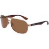 imageNautica Mens N2245s Pilot SunglassesBrown