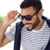 imageNautica Tailwind Smart Sunglasses for Men ampamp Women  Wireless Smart Glasses with Open Ear Speakers and Microphone Polarized UV400 Lenses  Solid Navy Blue Wide FitCommander Black  Navy Blue  Standard