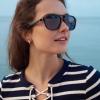 imageNautica Tailwind Smart Sunglasses for Men ampamp Women  Wireless Smart Glasses with Open Ear Speakers and Microphone Polarized UV400 Lenses  Solid Navy Blue Wide FitCommander Black  Navy Blue  Standard