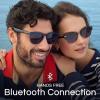 imageNautica Tailwind Smart Sunglasses for Men ampamp Women  Wireless Smart Glasses with Open Ear Speakers and Microphone Polarized UV400 Lenses  Solid Navy Blue Wide FitTailwind Solid Navy Blue  Standard