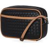 imageNautica Womens Candid Camera Adjustable Crossbody BagBlack Woven