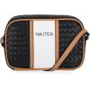 imageNautica Womens Candid Camera Adjustable Crossbody BagBlack Woven