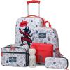 imageNautica Kids Luggage  18quot Airline Approved Rolling Hardside Upright Carryon Suitcase with Wheels Pastel ShellPirate Ahoy  5pc School Set