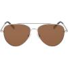 imageNautica Mens N101sp Pilot SunglassesMatte Silver