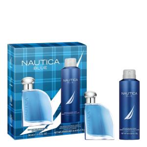 imageNautica Blue Deo Body Spray 6 fl oz Pack of 1 Notes of Basil Jasmine and Cedarwood Mens Fragrance Long Lasting Everyday FragranceBlue  Giftset