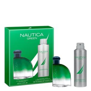 imageNautica Blue Deo Body Spray 6 fl oz Pack of 1 Notes of Basil Jasmine and Cedarwood Mens Fragrance Long Lasting Everyday FragranceGreen  Giftset