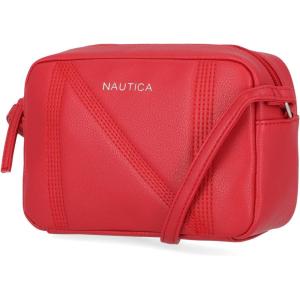 imageNautica Womens Candid Camera Adjustable Crossbody BagBright Red