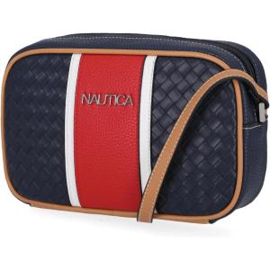 imageNautica Womens Candid Camera Adjustable Crossbody BagIndigo Woven