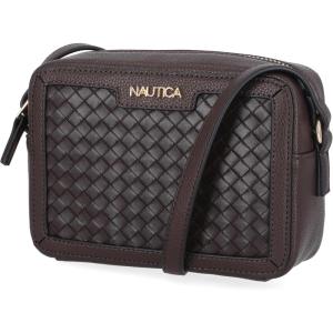 imageNautica Womens Candid Camera Adjustable Crossbody BagOn the Boarder Espresso