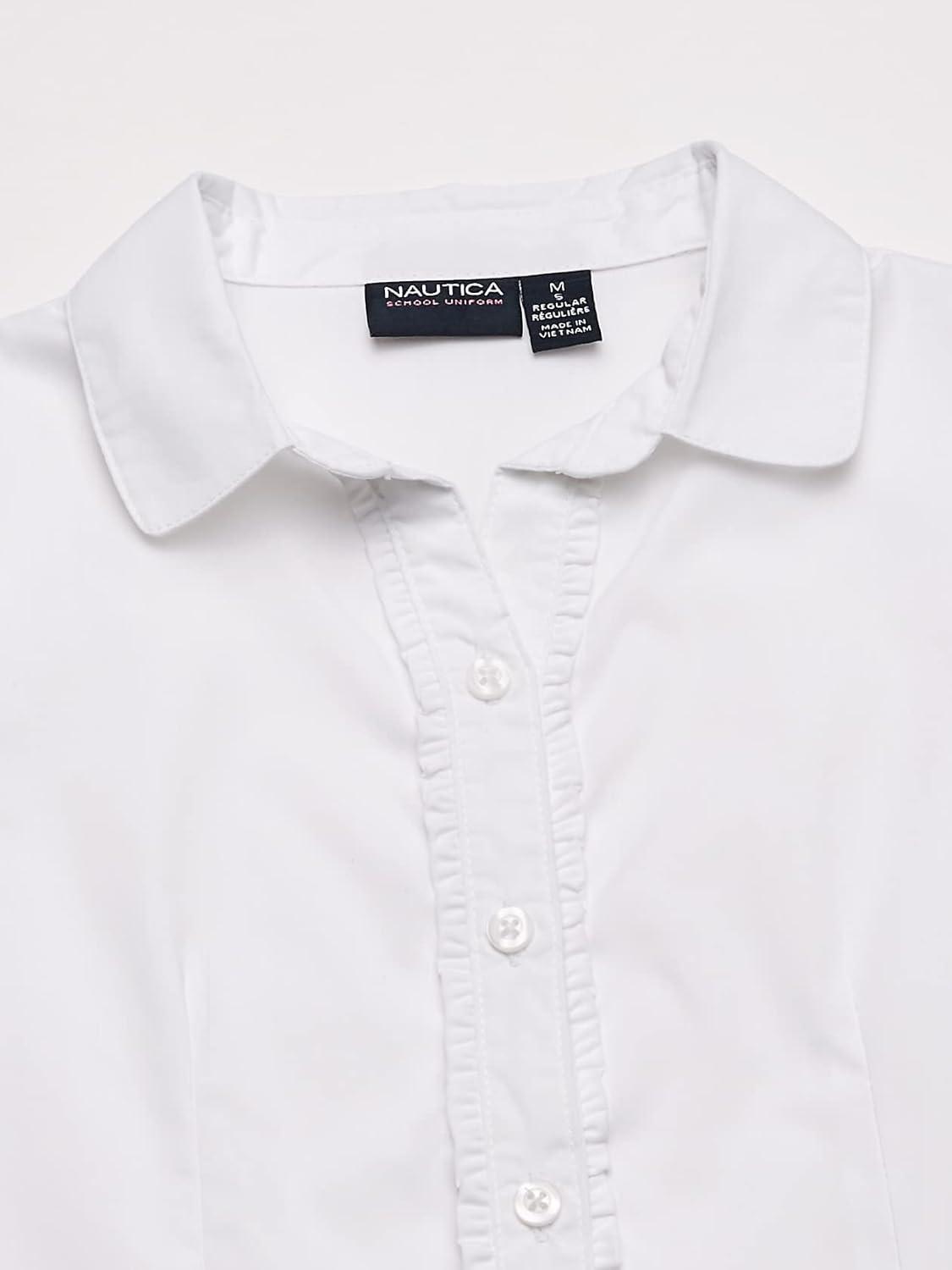 imageNautica Girls Short Sleeve BlouseWhite