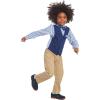 imageNautica Baby Boys 4Piece Suit Set with Dress Shirt Vest Pants and Bow TieFlag Blue