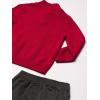 imageNautica Boys 2Piece Quarter Zip Pullover Sweater and Pants SetRoasted Rouge