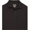 imageNautica Boys School Uniform Long Sleeve Polo Shirt Button Closure Comfortable Breathable FabricBlack