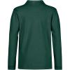 imageNautica Boys School Uniform Long Sleeve Polo Shirt Button Closure Comfortable Breathable FabricHunter