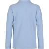 imageNautica Boys School Uniform Long Sleeve Polo Shirt Button Closure Comfortable Breathable FabricLight Blue