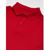 imageNautica Boys School Uniform Long Sleeve Polo Shirt Button Closure Comfortable Breathable FabricRed