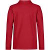imageNautica Boys School Uniform Long Sleeve Polo Shirt Button Closure Comfortable Breathable FabricRed
