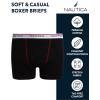 imageNautica Boys Stretch Performance Boxer Briefs 36 Pack  Breathable Underwear for Boys 618Block LogoBarbados CherryBlack6pk