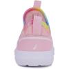 imageNautica Girls SlipOn Sneaker  Athletic Running Kids Shoe for Walking Running Tennis and Sports ToddlerLittle KidAlois Peony Rainbow