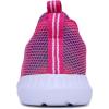 imageNautica Girls SlipOn Sneaker  Athletic Running Kids Shoe for Walking Running Tennis and Sports ToddlerLittle KidBright Pink Rainbow