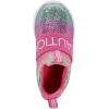 imageNautica Girls SlipOn Sneaker  Athletic Running Kids Shoe for Walking Running Tennis and Sports ToddlerLittle KidDark Rainbow Holograph