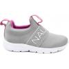 imageNautica Girls SlipOn Sneaker  Athletic Running Kids Shoe for Walking Running Tennis and Sports ToddlerLittle KidGreyPink