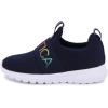 imageNautica Girls SlipOn Sneaker  Athletic Running Kids Shoe for Walking Running Tennis and Sports ToddlerLittle KidNavy Rainbow Metallic