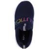 imageNautica Girls SlipOn Sneaker  Athletic Running Kids Shoe for Walking Running Tennis and Sports ToddlerLittle KidNavy Rainbow Metallic