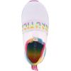 imageNautica Girls SlipOn Sneaker  Athletic Running Kids Shoe for Walking Running Tennis and Sports ToddlerLittle KidWhite Bright Rainbow