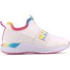 imageNautica Girls SlipOn Sneaker  Athletic Running Kids Shoe for Walking Running Tennis and Sports ToddlerLittle KidWhite Bright Rainbow