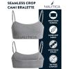 imageNautica Girls Training Bra  3 Pack6 Pack Seamless Padded Bralette Underwear for Girls with Removable Pads Sizes SXLWhiteLight Grey HeatherMedium Grey Heather3pk