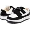 imageNautica Kids Double Strap Sneakers  Casual Athletic Shoes for Boys and Girls  Durable and Comfortable Fit for Toddlers and Little KidsWhite Blackgrosvenor