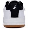 imageNautica Kids Double Strap Sneakers  Casual Athletic Shoes for Boys and Girls  Durable and Comfortable Fit for Toddlers and Little KidsWhite Blackstafford