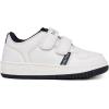 imageNautica Kids Double Strap Sneakers  Casual Athletic Shoes for Boys and Girls  Durable and Comfortable Fit for Toddlers and Little KidsWhite Navycaraoni