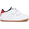 imageNautica Kids Double Strap Sneakers  Casual Athletic Shoes for Boys and Girls  Durable and Comfortable Fit for Toddlers and Little KidsWhite Red Gumstafford
