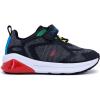imageNautica Kids Fashion Sneaker Athletic Running Shoe with One Strap Boys  GirlsToddlerLittle KidBlack Heather Multi