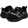 imageNautica Kids Fashion Sneaker Athletic Running Shoe with One Strap Boys  GirlsToddlerLittle KidBlack Whitekarson