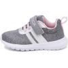 imageNautica Kids Fashion Sneaker Athletic Running Shoe with One Strap Boys  GirlsToddlerLittle KidGrey Heather