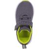 imageNautica Kids Fashion Sneaker Athletic Running Shoe with One Strap Boys  GirlsToddlerLittle KidStorm Grey Lime
