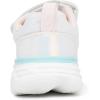 imageNautica Kids Fashion Sneaker Athletic Running Shoe with One Strap Boys  GirlsToddlerLittle KidWhite Iridescentgrigi