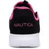 imageNautica Kids Girls Metallic Fashion Sneaker LaceUp Athletic Running Shoe I kappil I Big Kid  Little Kid  ToddlerBlack Neo Pinkprimage