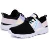 imageNautica Kids Girls Metallic Fashion Sneaker LaceUp Athletic Running Shoe I kappil I Big Kid  Little Kid  ToddlerIridescent Black
