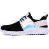 imageNautica Kids Girls Metallic Fashion Sneaker LaceUp Athletic Running Shoe I kappil I Big Kid  Little Kid  ToddlerIridescent Black