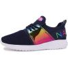 imageNautica Kids Girls Metallic Fashion Sneaker LaceUp Athletic Running Shoe I kappil I Big Kid  Little Kid  ToddlerNavy Rainbow