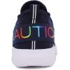 imageNautica Kids Girls Metallic Fashion Sneaker LaceUp Athletic Running Shoe I kappil I Big Kid  Little Kid  ToddlerNavy Rainbow