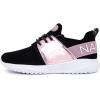 imageNautica Kids Girls Metallic Fashion Sneaker LaceUp Athletic Running Shoe I kappil I Big Kid  Little Kid  ToddlerPink Metallic Black