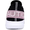 imageNautica Kids Girls Metallic Fashion Sneaker LaceUp Athletic Running Shoe I kappil I Big Kid  Little Kid  ToddlerPink Metallic Black