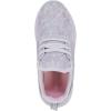 imageNautica Kids Girls Metallic Fashion Sneaker LaceUp Athletic Running Shoe I kappil I Big Kid  Little Kid  ToddlerWhite Silver Multi